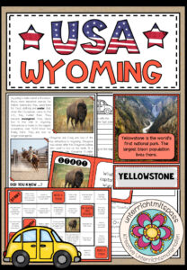 USA – Wyoming (Fact Sheets, Worksheets and Games)