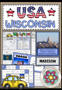 USA – Wisconsin (Fact Sheets, Worksheets and Games)