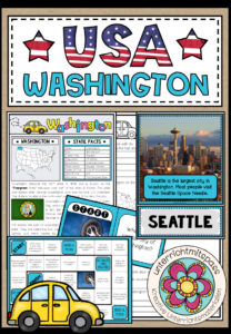 USA – Washington (Fact Sheets, Worksheets and Games)