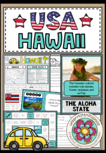 USA – Hawaii (Fact Sheets, Worksheets and Games)
