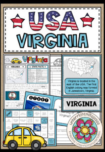 USA – Virginia (Fact Sheets, Worksheets and Games)