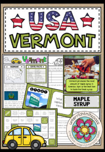 USA – Vermont (Fact Sheets, Worksheets and Games)