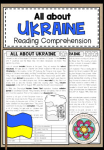 ALL ABOUT UKRAINE – Reading Comprehension (2-fach differenziert + Conversation Strips)