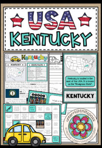 USA – Kentucky (Fact Sheets, Worksheets and Games)