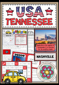 USA – Tennessee (Fact Sheets, Worksheets and Games)