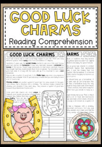 GOOD LUCK CHARMS – Reading Comprehension (2-fach differenziert + Conversation Strips)