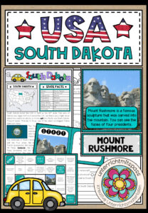 USA – South Dakota (Fact Sheets, Worksheets and Games)