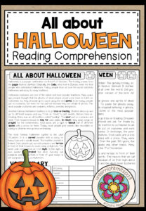 Halloween – Reading Comprehension (2-fach differenziert + Conversation Strips)