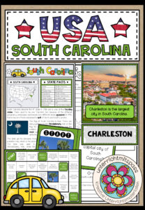 USA – South Carolina (Fact Sheets, Worksheets and Games)