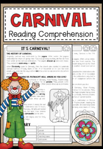 IT’S CARNIVAL – Reading Comprehension (2-fach differenziert + Conversation Strips)