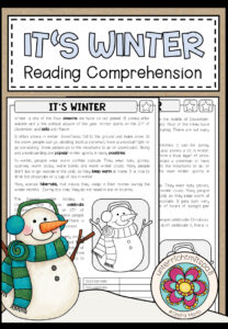 IT’S WINTER – Reading Comprehension (2-fach differenziert + Conversation Strips)