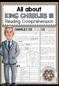 KING CHARLES III – Reading Comprehension (2-fach differenziert + Conversation Strips)