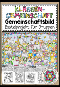 Klassengemeinschaft – Gemeinschaftsbild (Kooperatives Poster)