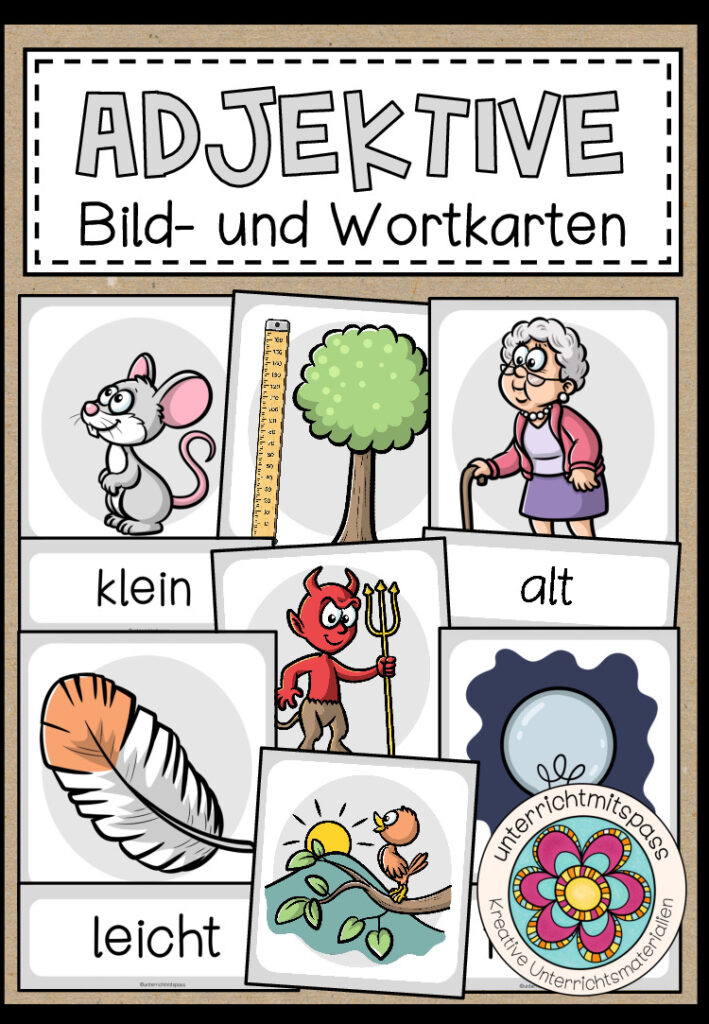 ADJEKTIVE – Bild- und Wortkarten