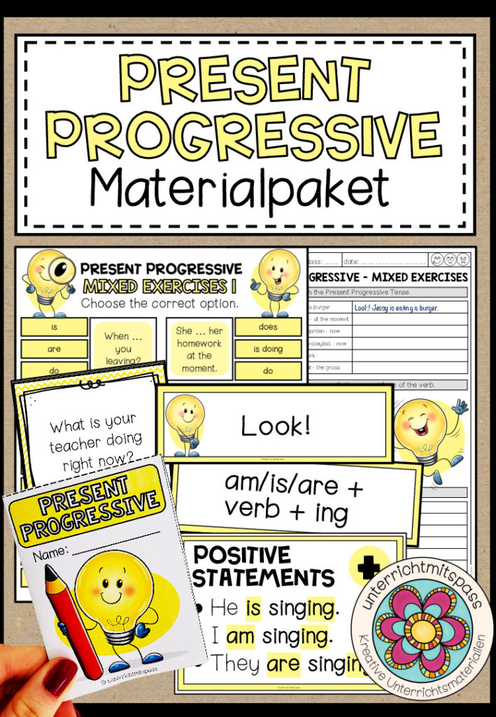 PRESENT PROGRESSIVE – Materialpaket