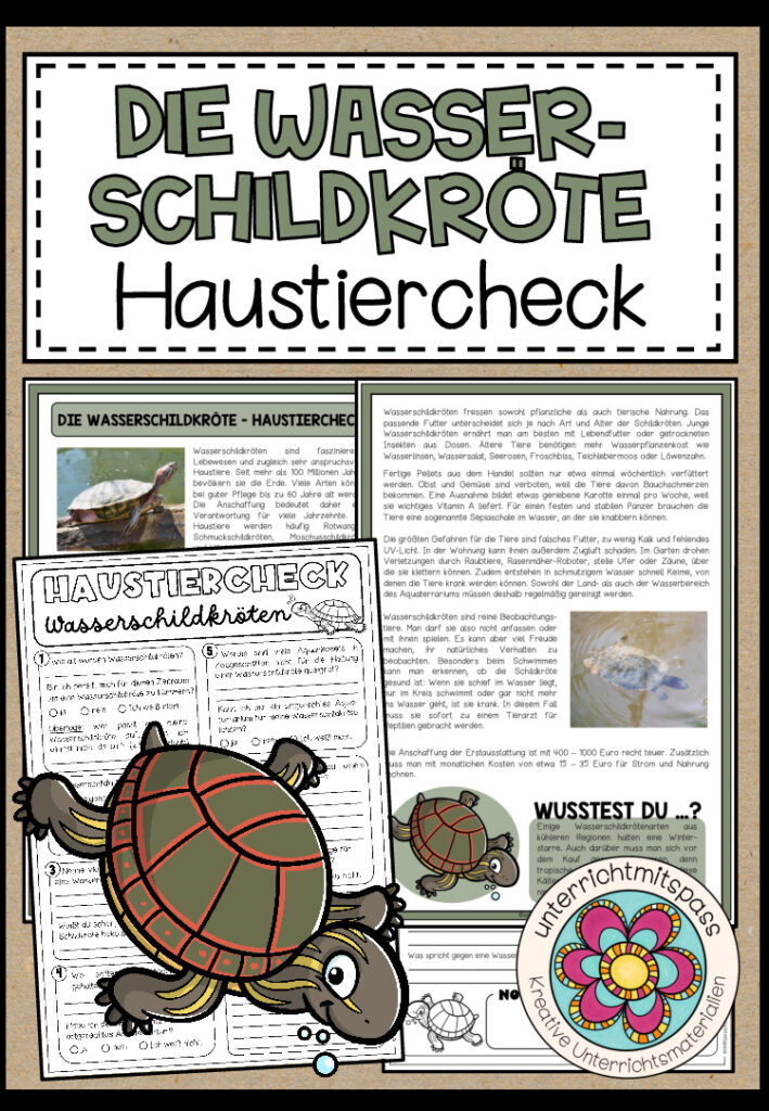 DIE WASSERSCHILDKRÖTE – Haustiercheck