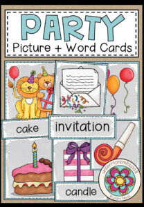 At the Party – Picture + Word Cards