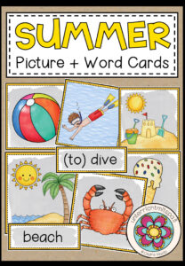 SUMMER – Picture + Word Cards