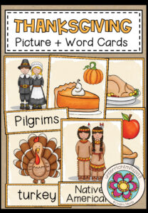 Thanksgiving – Picture + Word Cards