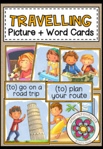 TRAVELLING – Picture + Word Cards
