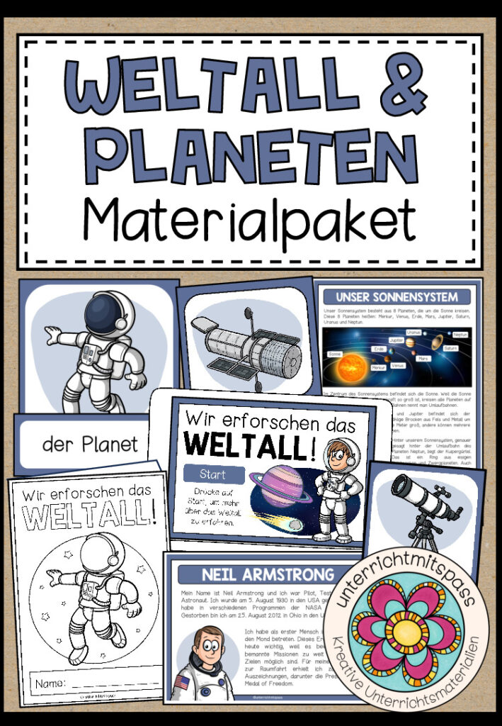 WELTALL & PLANETEN – Materialpaket (3.-5. Schulstufe)