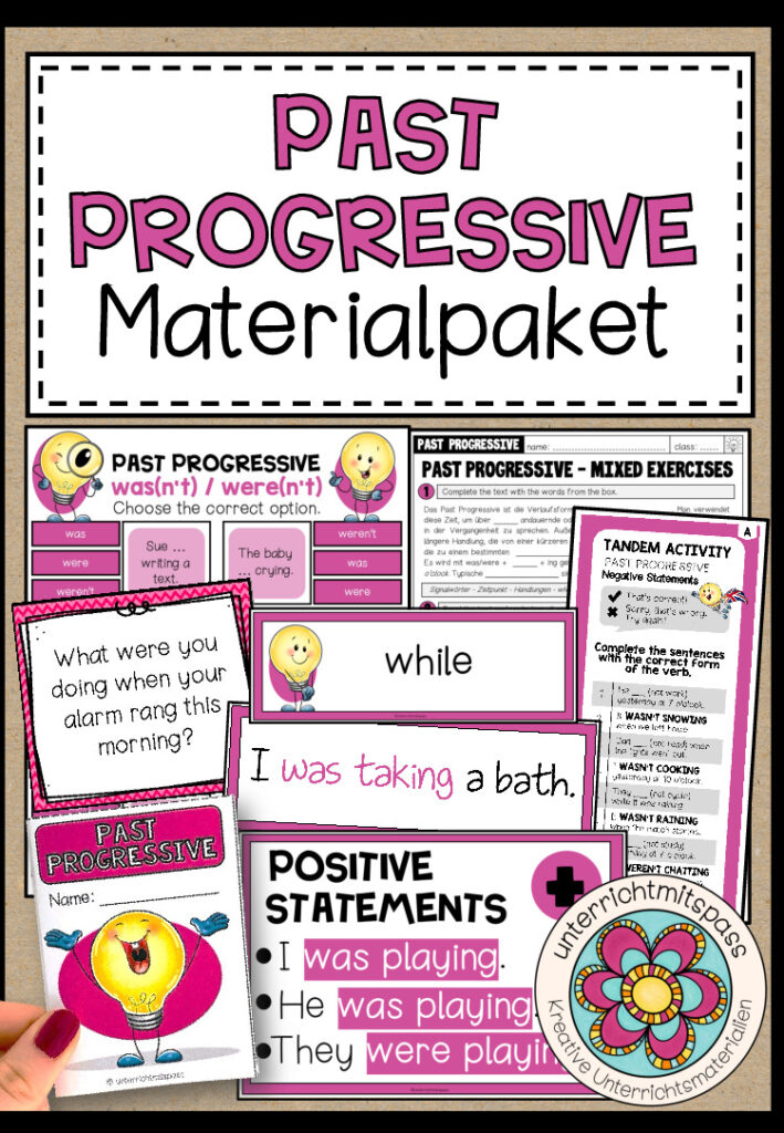 PAST PROGRESSIVE – Materialpaket
