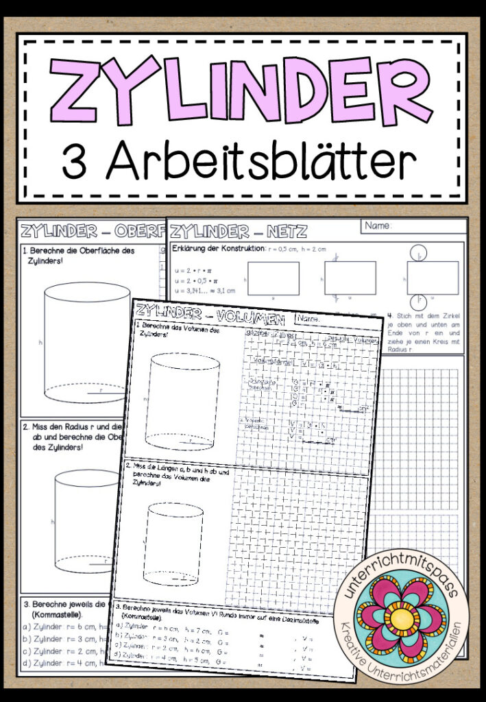 ZYLINDER – Arbeitsblätter