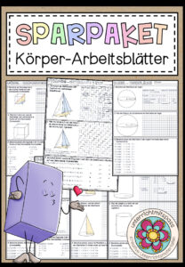 Cover des Pakets „KÖRPER (Arbeitsblätter) - Sparpaket“