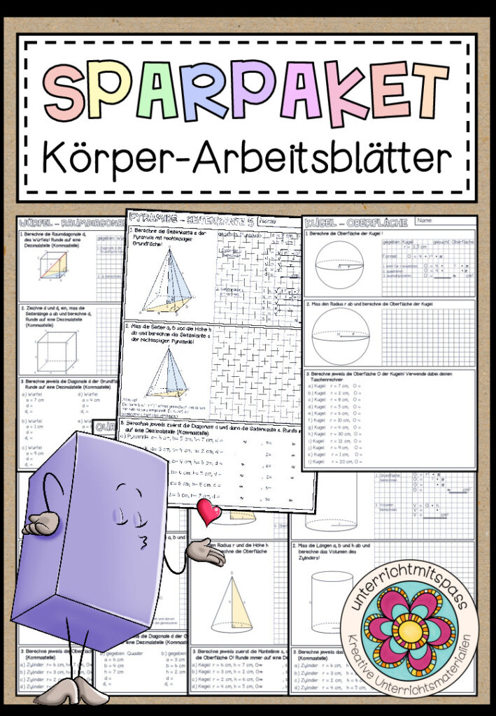 KÖRPER (Arbeitsblätter) – Sparpaket