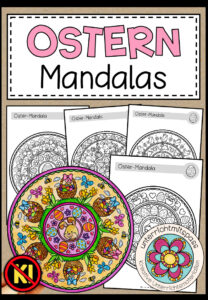 OSTERN – Mandalas (6 Malvorlagen)