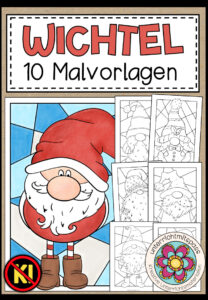 Weihnachtswichtel (Wichtel) – 10 Malvorlagen