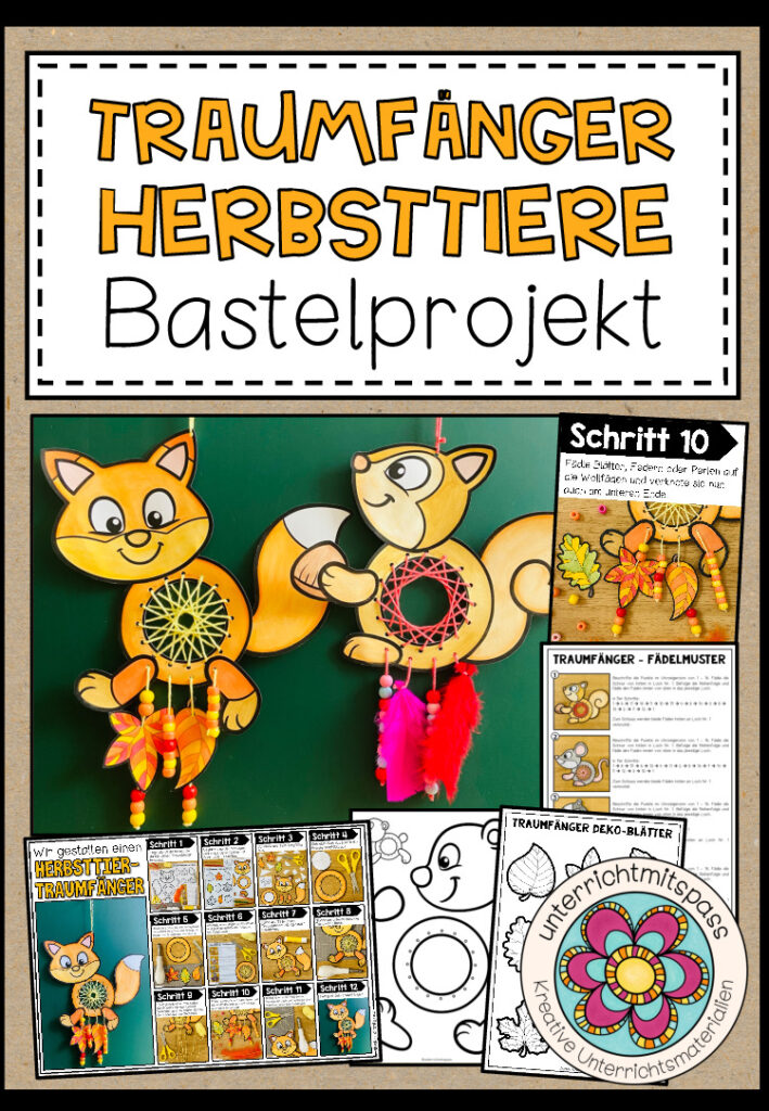TRAUMFÄNGER (Herbsttiere) – Bastelprojekt