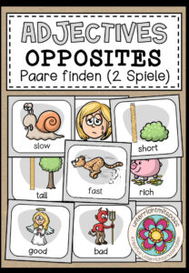 ADJECTIVES (Opposites) – Paare finden