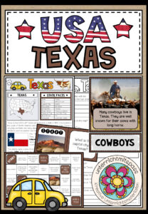 USA – Texas (Fact Sheets, Worksheets and Games)
