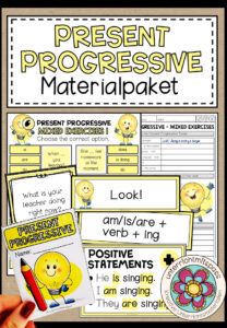 PRESENT PROGRESSIVE – Materialpaket