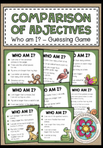 COMPARISON OF ADJECTIVES – Who am I? (Animal Edition)