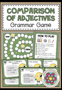 COMPARISON OF ADJECTIVES – Grammar Game