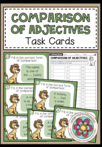 COMPARISON OF ADJECTIVES – Task Cards (Aufgabenkarten)
