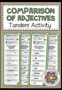 COMPARISON OF ADJECTIVES – Tandem Activity