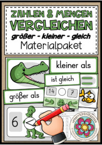Cover des Pakets „GRÖßER / KLEINER / GLEICH - Materialpaket (1. Schulstufe)“
