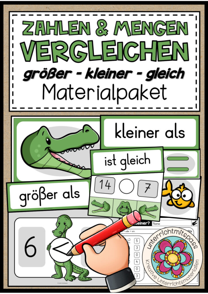 GRÖßER / KLEINER / GLEICH – Materialpaket (1. Schulstufe)