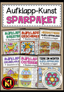 AUFKLAPPBILDER (Bastelvorlagen) – Sparpaket (wachsendes Paket)