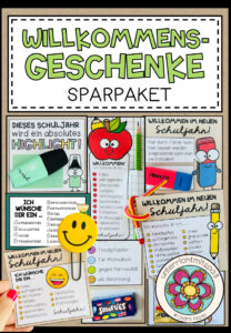 WILLKOMMENSGESCHENKE / WILLKOMMENSGRÜßE zum Schulanfang (wachsendes Sparpaket)