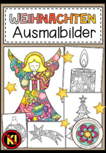 WEIHNACHTEN – Ausmalbilder (10 Malvorlagen)