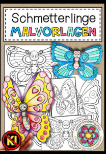 Schmetterlinge – Malvorlagen