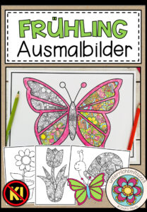 FRÜHLING – Ausmalbilder (13 Malvorlagen)