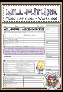 WILL – FUTURE – Mixed Exercises (Worksheet)