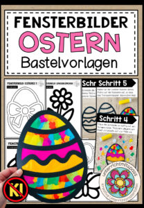 Ostern – Fensterbilder (verschiedene Bastelvorlagen)