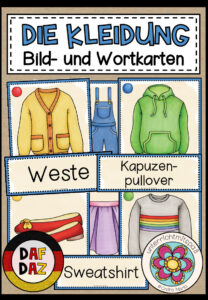 DIE KLEIDUNG – Bild- und Wortkarten (DAF/DAZ)