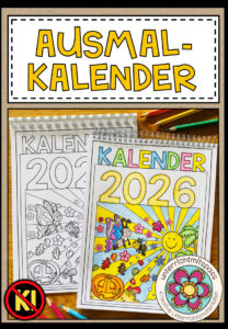Kalender zum Ausmalen (Malvorlagen)